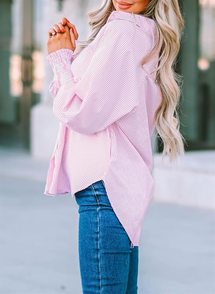 トップス Yoli Simple wide blouse Pink Yoli Simple wide blouse ｜くらすこと公式オンラインストア